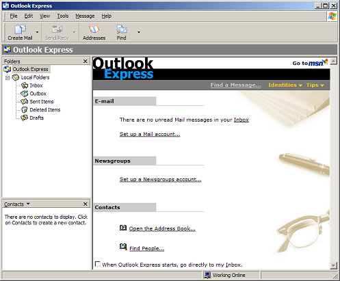 MSLN - Support: Email Clients: Outlook Express